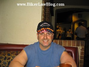 California Biker Motorcycle Lawyer Norman Gregory Fernandez at the Laughlin River Run 2007