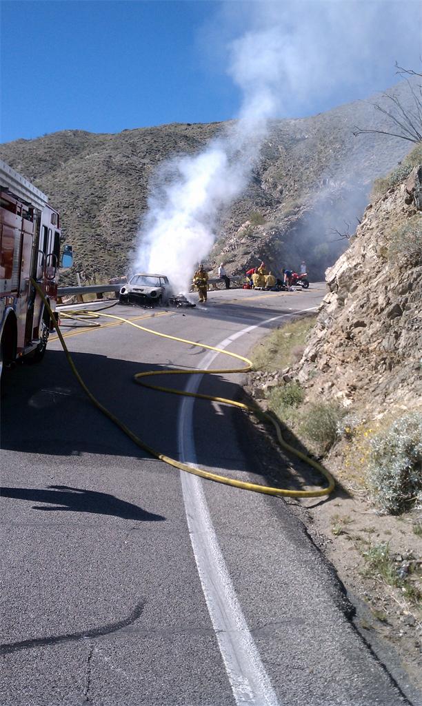 Scene of Crash near Palm Desert Scene of Crash near Palm Desert